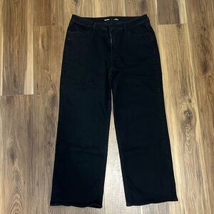 Old Navy Wow Wide Leg Jeans size 16 -black